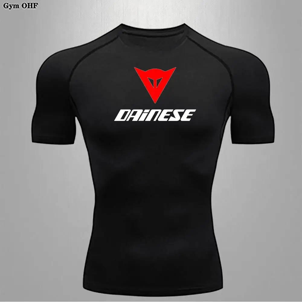 Elastic Men's Sport Running Shirt Fitness Sports Training Shirt Quick Dry Shirt Gym Workout Compression Shirts Men Outdoor