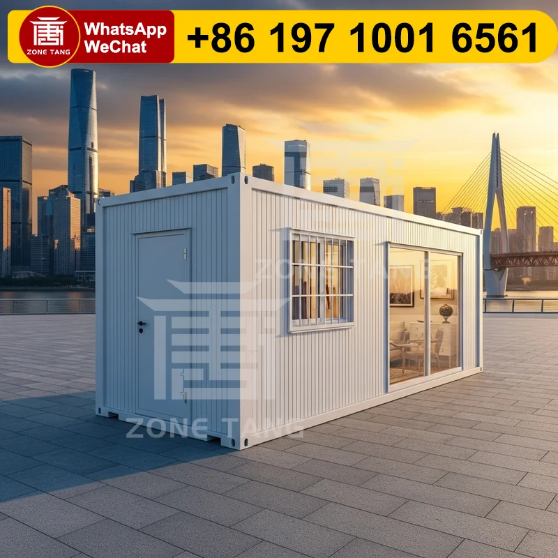 Casa de playa, casa plana, casa pequeña, contenedor, fabricantes a prueba de humedad, cabinas prefabricadas, patrón personalizado, casas modulares