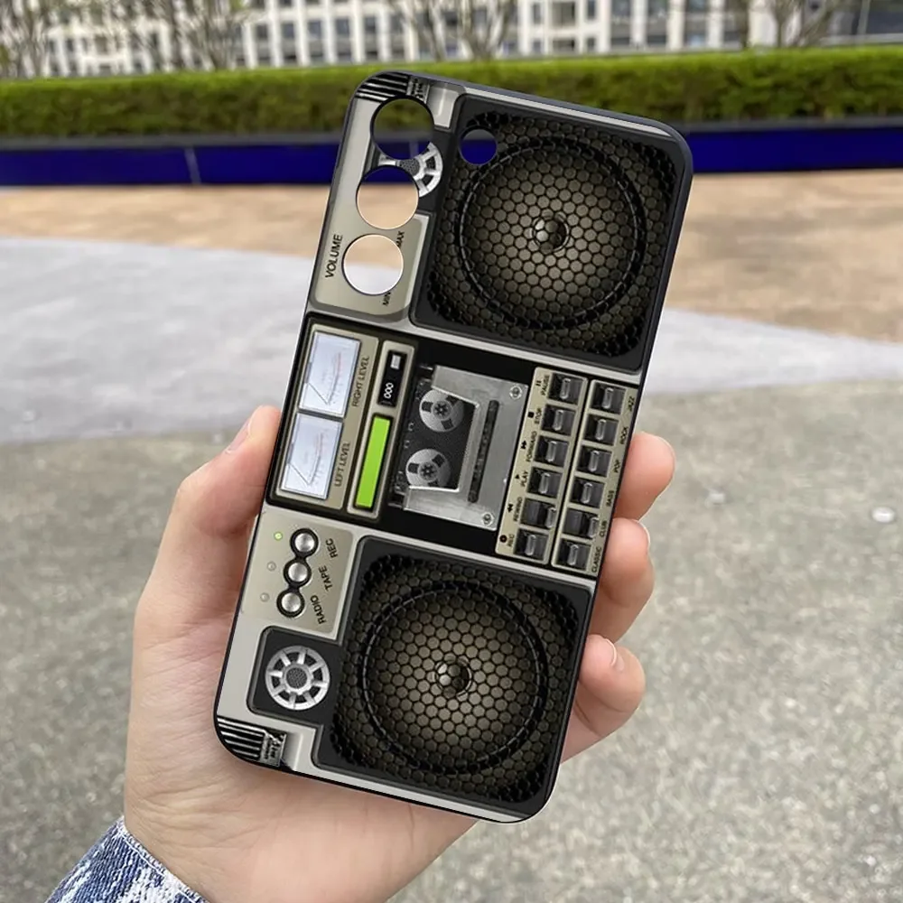 Retro Radio Graphic Phone Case for Xiaomi 14 Pro 13 Ultra 12 12t 11t 11 10 Lite 5G Shockproof Soft Silicone Covers Bumper Fundas