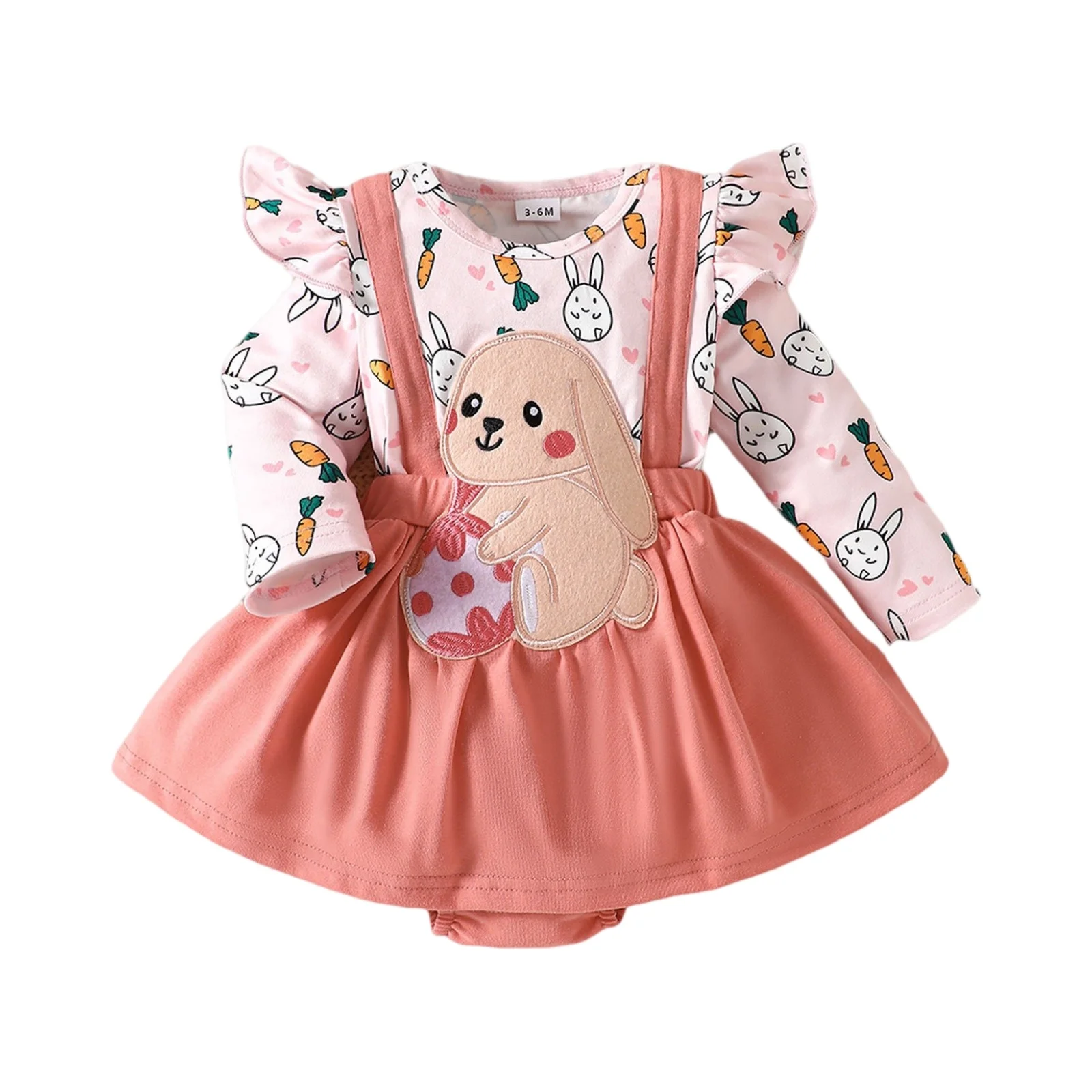 

Newborn Girls Cute Cartoon Simple Casual Versatile Jumpsuit Thicken Jumpsuit Fall Winter Newborn Clothes Боди Для Новорожденных
