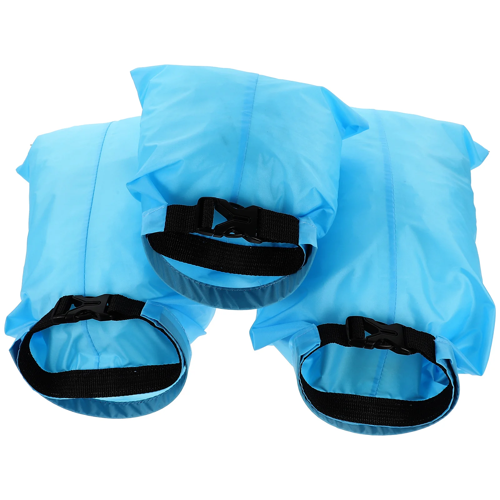 

3Pcs Waterproof Dry Bag Set Multiple Sizes Roll-Top Compression for Outdoor Camping Kayaking Boating Rafting Storage