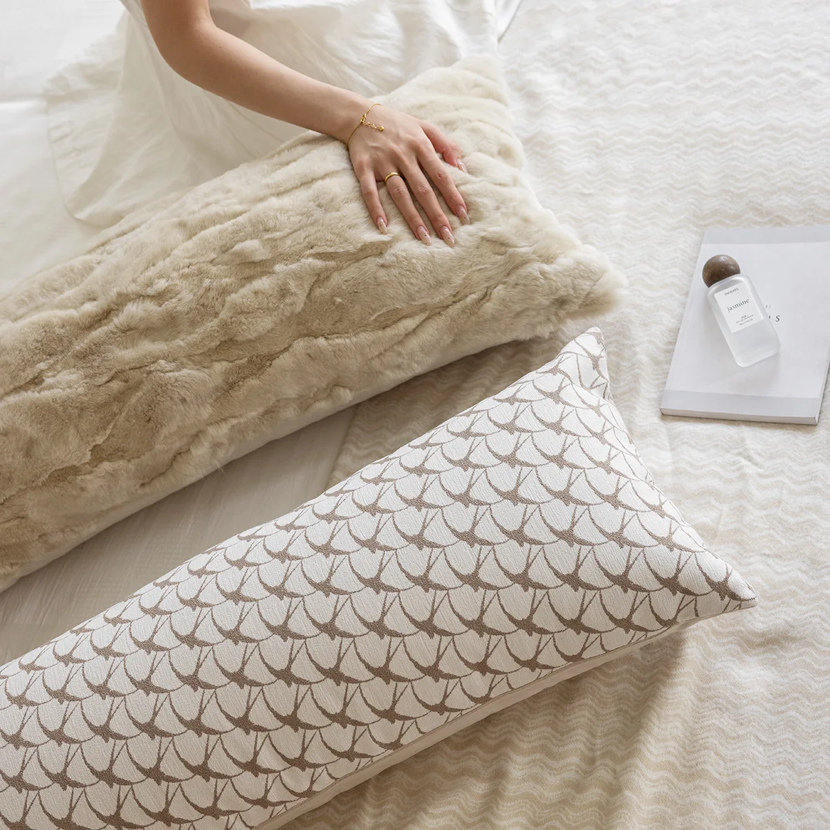 

35x90cm Throw Cushion Cover Stylish Simple Cream Style High-end Living Room Bedroom Sofa Comfortable Pillow Case Cover