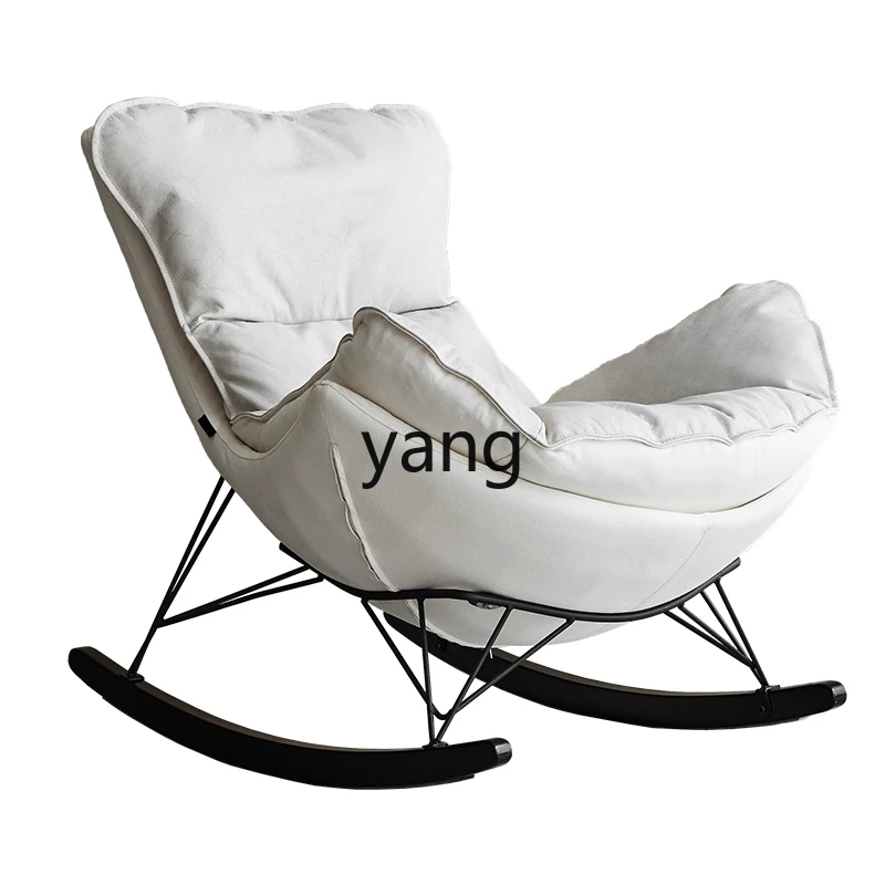 

XYY light luxury modern technology cloth rocking chair snail recliner balcony home leisure chair