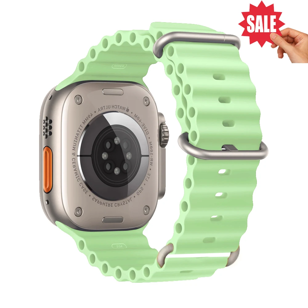 حلقة جبال الألب لساعة أبل الترا 3 باند 49 ملم 44 ملم 45 ملم 46 ملم 41 ملم 42 ملم سوار نايلون تريل سلسلة كوريا 11 10 9 8 7 6 se /*.