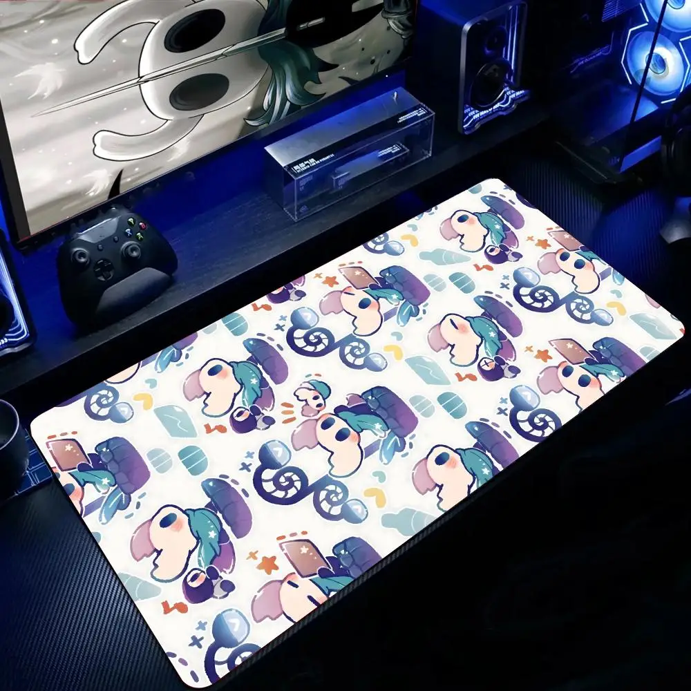 

Коврик для мыши Hollow Knight, большой игровой коврик для мыши с защитой от скольжения, утолщенный коврик для компьютерной клавиатуры, настольный коврик