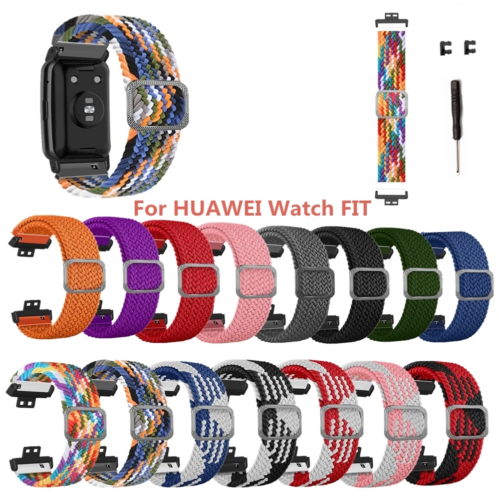 Bracelet artificiel astique en Nylon Tissé et Respirant, Accessoires de Montre Réglables pour Huami Aamazfit T-rex/ T-rex pro