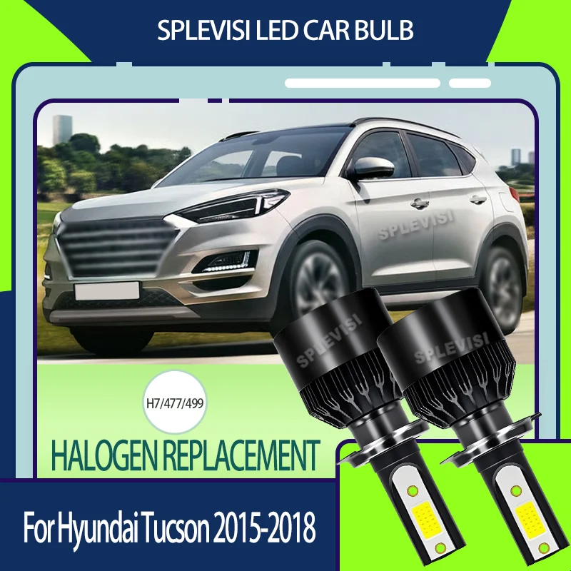 

Reliable 3-year warranty LED High Low Beam Headlight Aluminum Body High-Speed Silent Fan For Hyundai Tucson 2015 2016 2017 2018