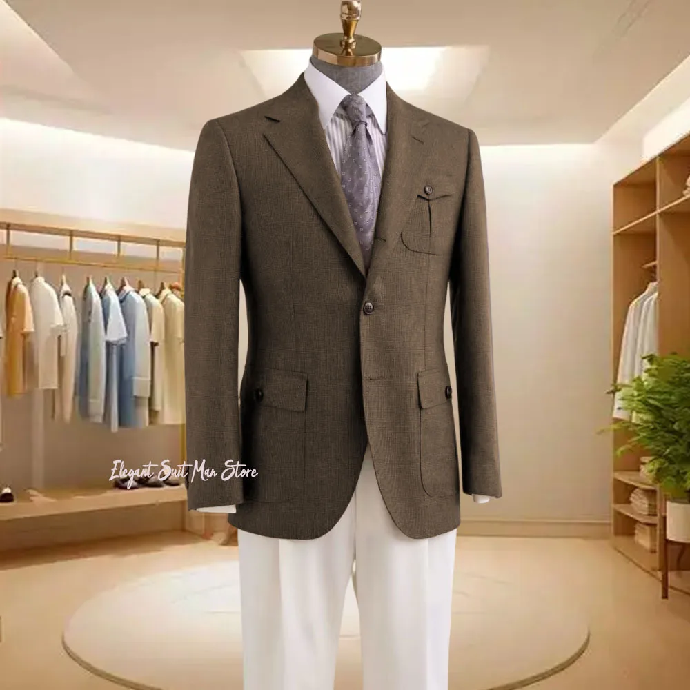 

Мужской охотничий костюм, пиджаки, спортивная куртка на открытом воздухе, однобортные пуговицы, несколько карманов, мужской костюм, куртка, осеннее облегающее короткое пальто