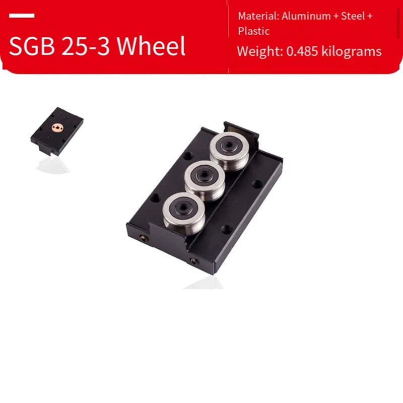 Pulley Block Convenience Dual- Guide Rail Linear Rail SGB20-5 Speed Guider Locking Slider-ABFB