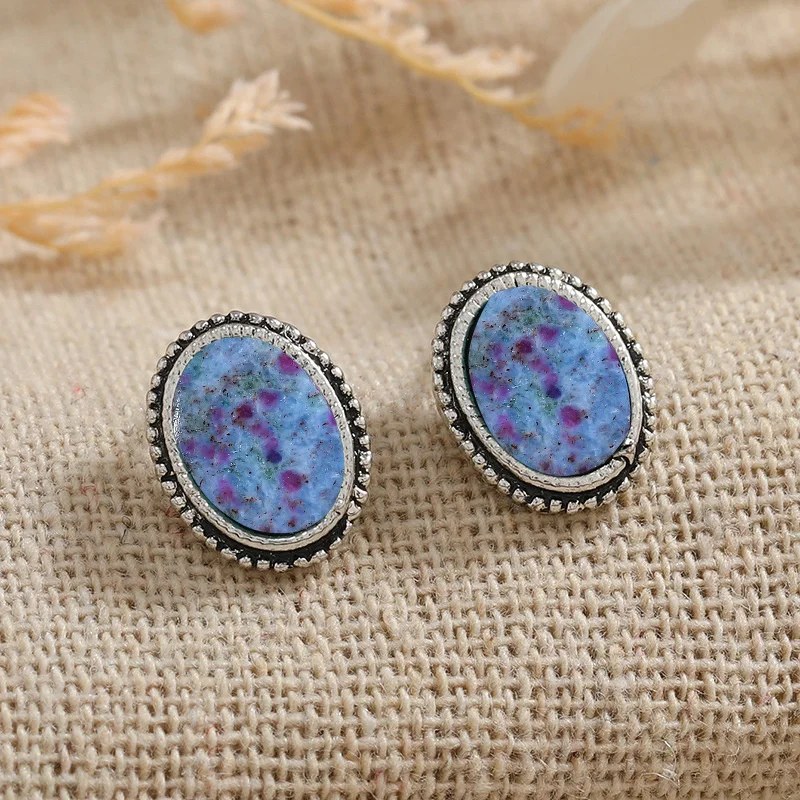 2pcs Fashionable and Exquisite Retro Bohemian Style Rotundity Earrings for Women Men Birthday Anniversary Gift Party Jewelry