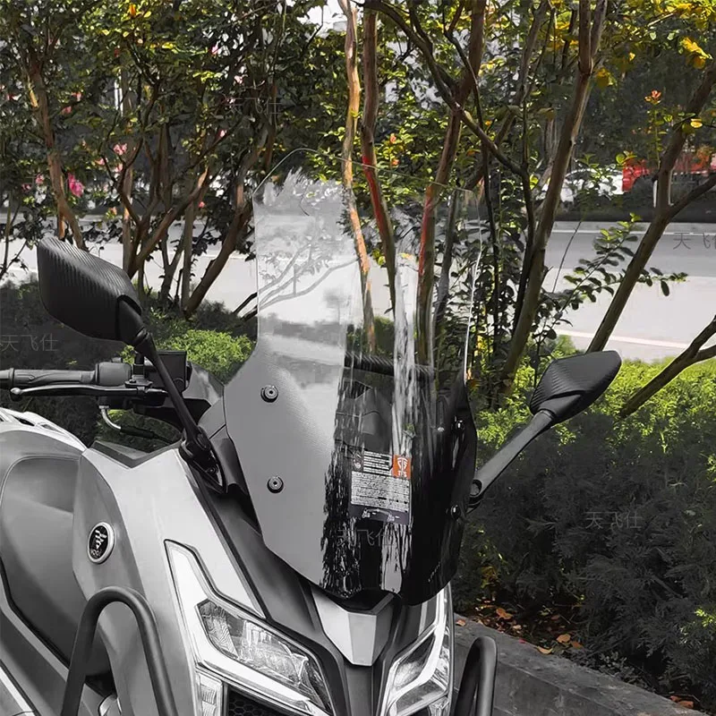For VOGE SR150GT windshield front windscreen lift system - Rearview mirror has been moved forward after modification