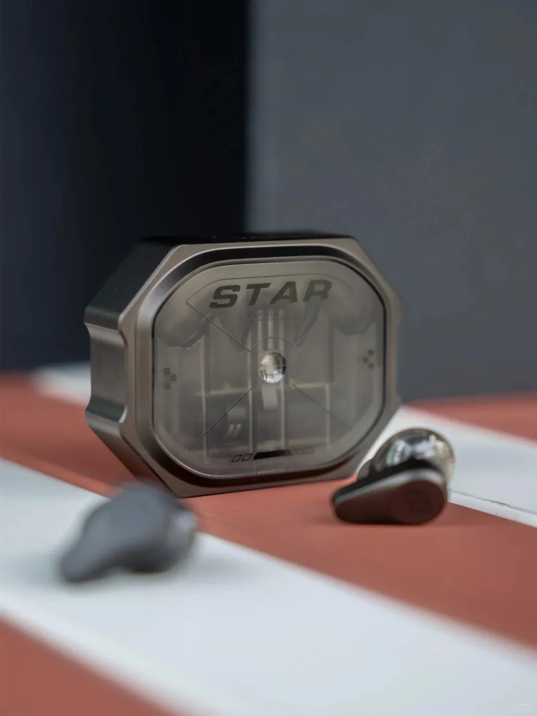 SONGX Vsinger Nigh Black TWS auricolare Bluetooth Design aerospaziale Star Ring lega ANC riduzione del rumore cuffie da gioco Wireless