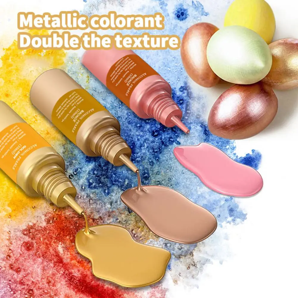10ml Colorant Dye Ink Diffusion Pigment DIY 3D Ink Metal Pigment Alcohol Liquid Colorant Colorant Dye Crafts Color Dye Liquid