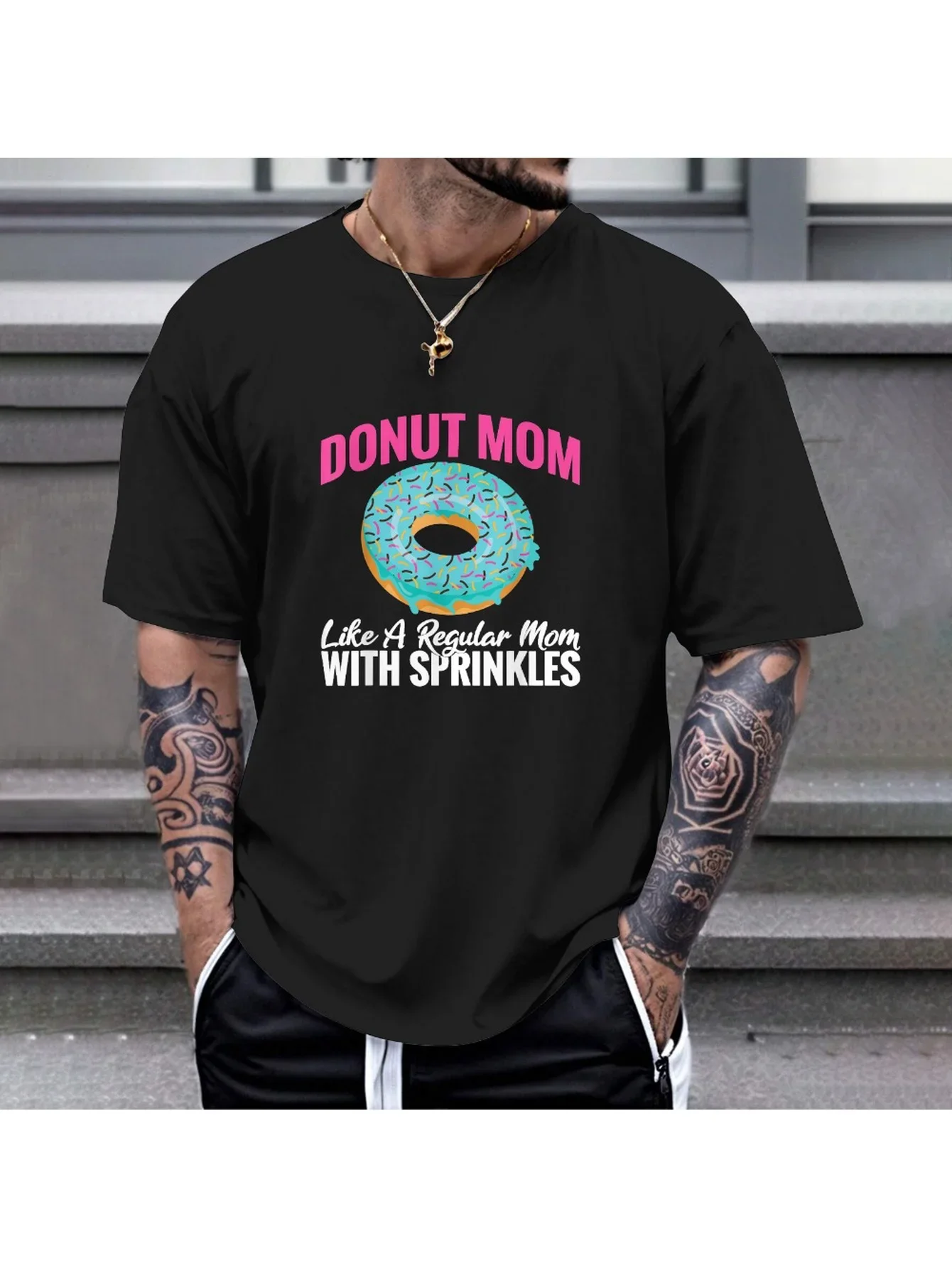 

Donut Worry Be Cappy T-Shirt - 100% Cotton, S-XXXL, Black, Happy Capybara Gift