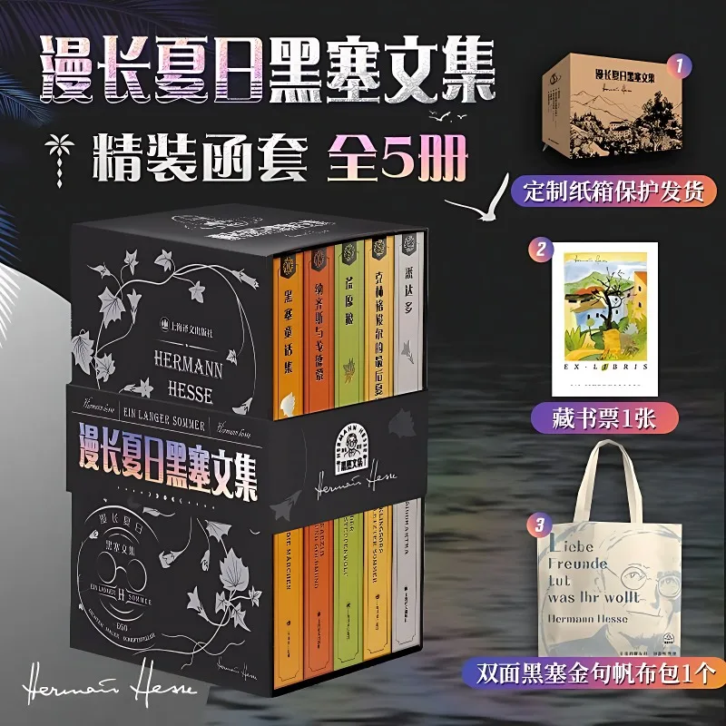 5 Books The Long Summer Hesse Collection Genuine World Classic Novel Book