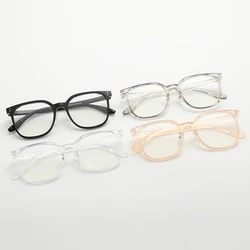 Fashion TR90 Glasses Frame Women Vintage Female Square Retro Eyewear Optical Anti-Blue Light Eyeglasses Frames Simple Frames ﻿