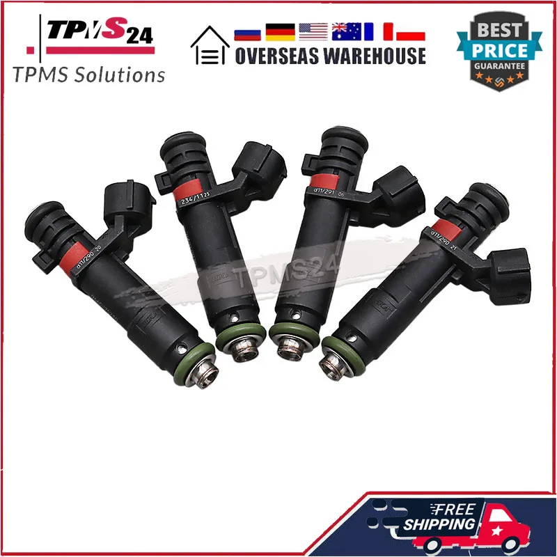 9660275780 4Pcs Fuel Injector for Peugeot 307/407/508/408/308/807/3008 for Citroen C4 / C5 / C6 / C8  1984F8