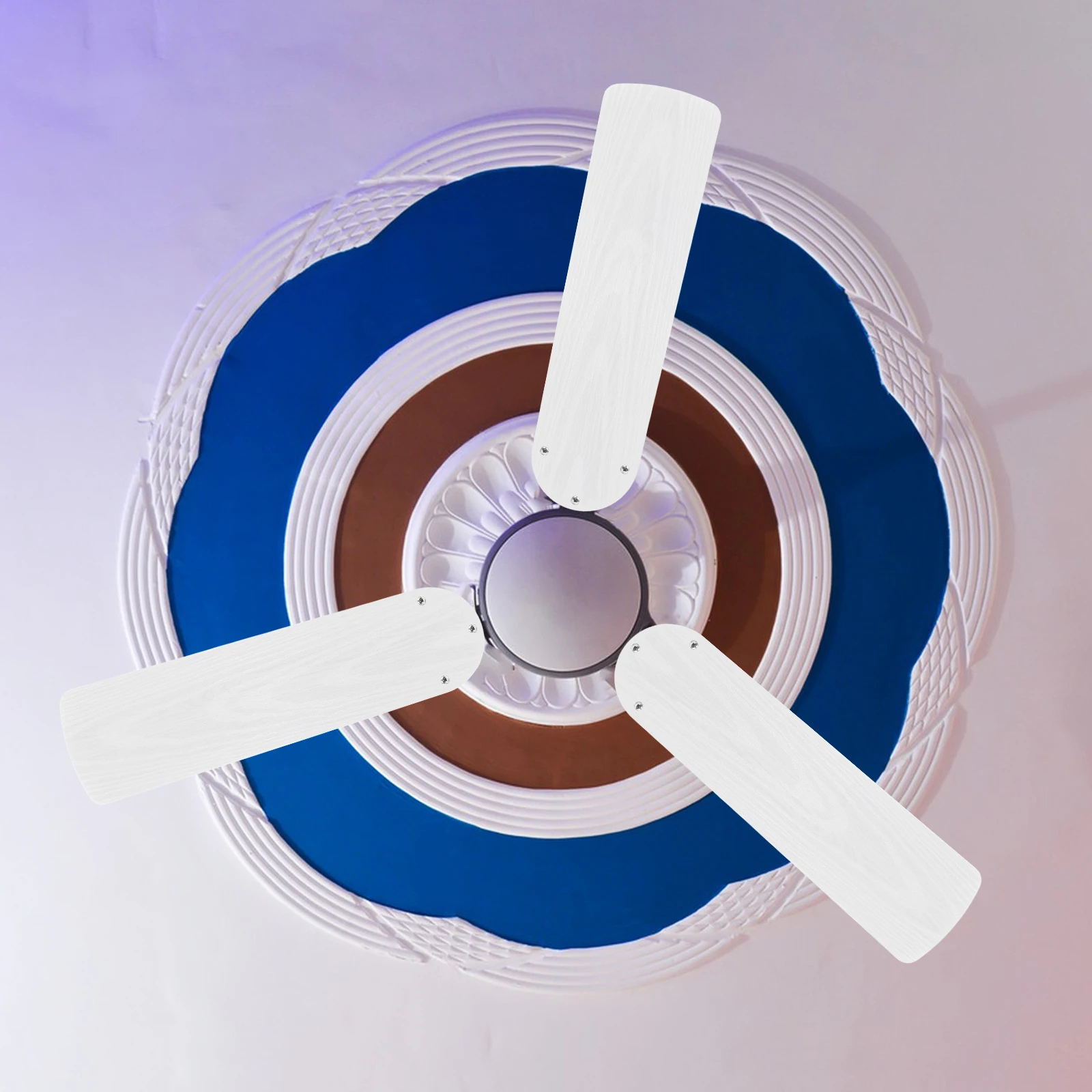 

Wood Grain Ceiling Fan Blade 20.7inch Length Walnut Pattern High-Performance Plastic Replacement Fan Blade Quiet Operation