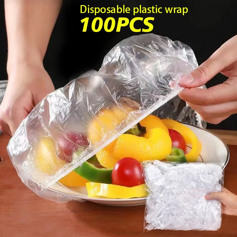 

Reusable Disposable Food Cover Plastic Wrap Durable Elastic Food Lids for Bowls Elastic Plate Covers For Kitchen Food Saver Bag