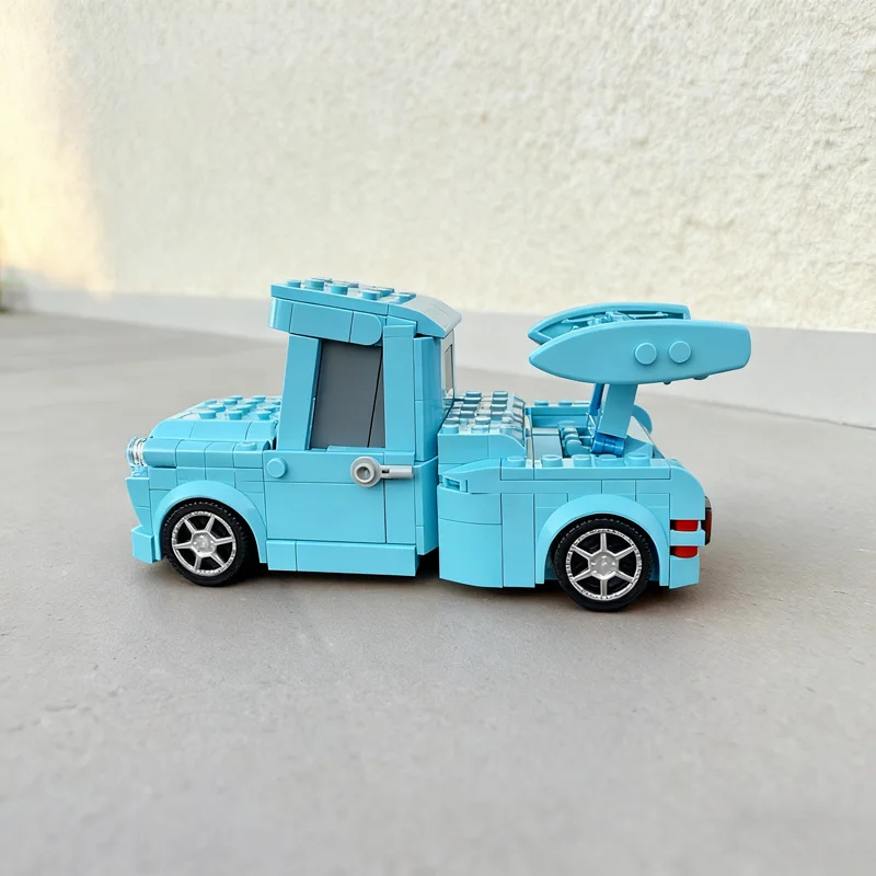 419 stücke MOC Tokyo Mater City Champions Super Auto Modell Bausteine Bau Spielzeug Weihnachten Geschenk Idee Bildung Ziegel Kinder