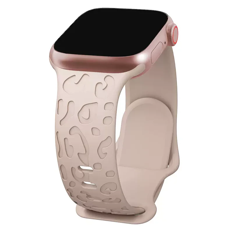 Graviertes Armband für Apple Watch Band 45/44/46/42mm 41mm 40mm Silikon Correa Armband Serie 8 9 11 10 7 SE 6 5 4 Ultra 2-3 49mm