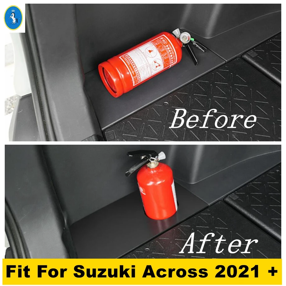 

Auto Accessories Boot Fire Extinguisher Support Beverage Cup Holder Trunk Rack Storage Case Cover Kit Fit For Suzuki Across 2021