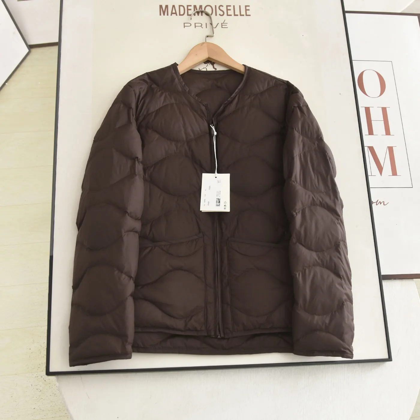 

Теплый легкий коричневый круглый женский пуховик Nedown Jaet, повседневная зимняя верхняя одежда из 90% белого цвета с наполнителем Du down