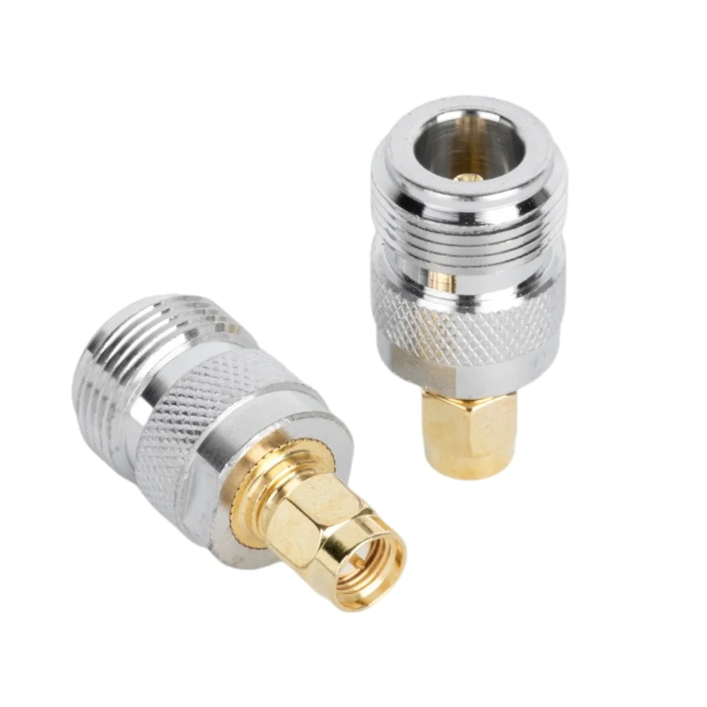 Nanovna 2 Pack SMA Antenna Adapter,N Type Female Jack (Hole) to SMA Male Plug (Pin),50Ω,For Antennas Broadcast Radio WiFi