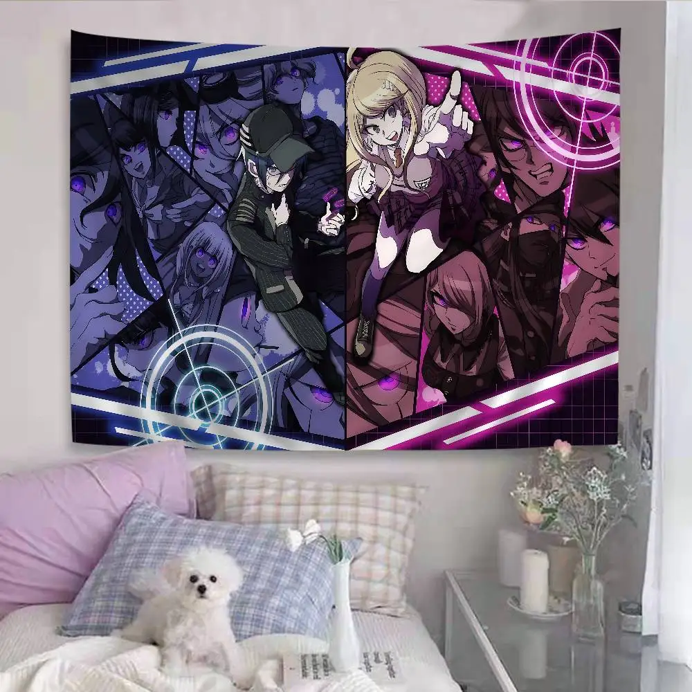 Classic Anime Danganronpa Chart Tapestry For Living Room Home Dorm Decor Art Home Decor