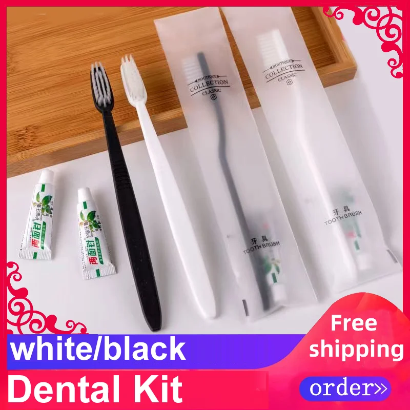 

Free Shipping Good High Quality Personal Care End Independent Package Hotel Supplies Toothbrush Toothpastes Dental Kit Wholesale