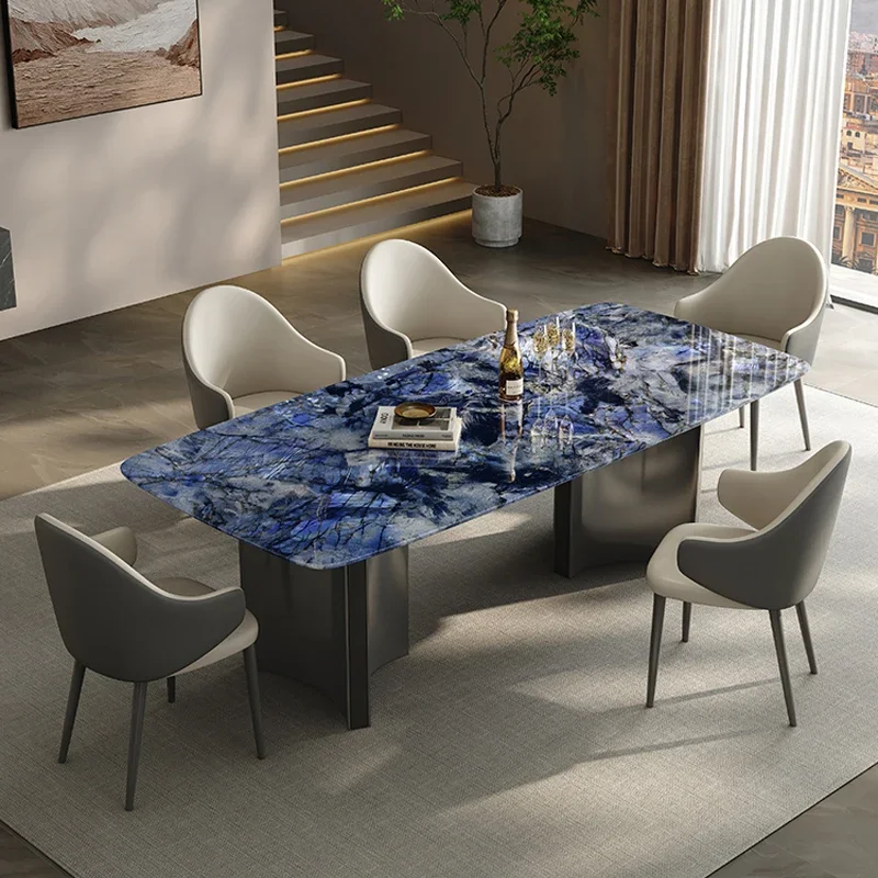 

Camping Apartmen Dining Tables Center Waterproof Coffee Marble Extensible Bench Table Patio Dining Mesas De Comedor Furniture