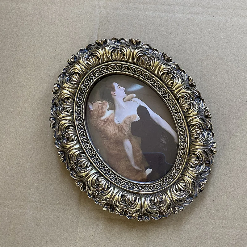 

Mutihome Room Decoration Resin Photo Frame Photo Wall Living Room Dining Room European Wall Mounted Photo Frame 21x2x26cm