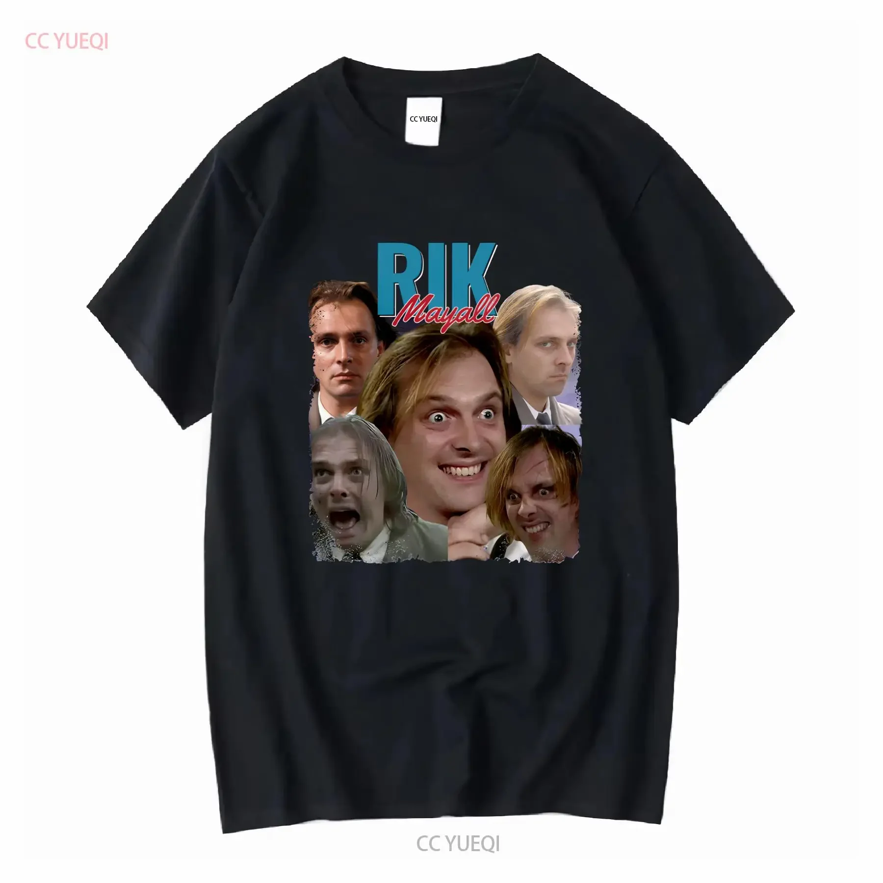 Rik Mayall Richie Bottom Funny TV T Shirt vintage Washed Breathable Stretched Slightly Comfortable Stylish homme streetwear