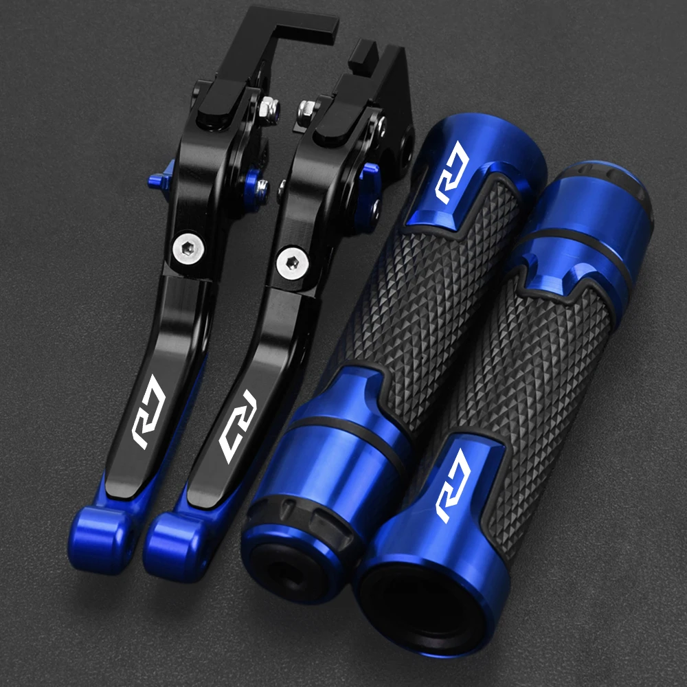 Ajustável dobrável freio embreagem alavancas, guidão Grips termina, acessórios para motocicleta Yamaha YZFR7, YZF-R7, YZF-R7, 2023 2022