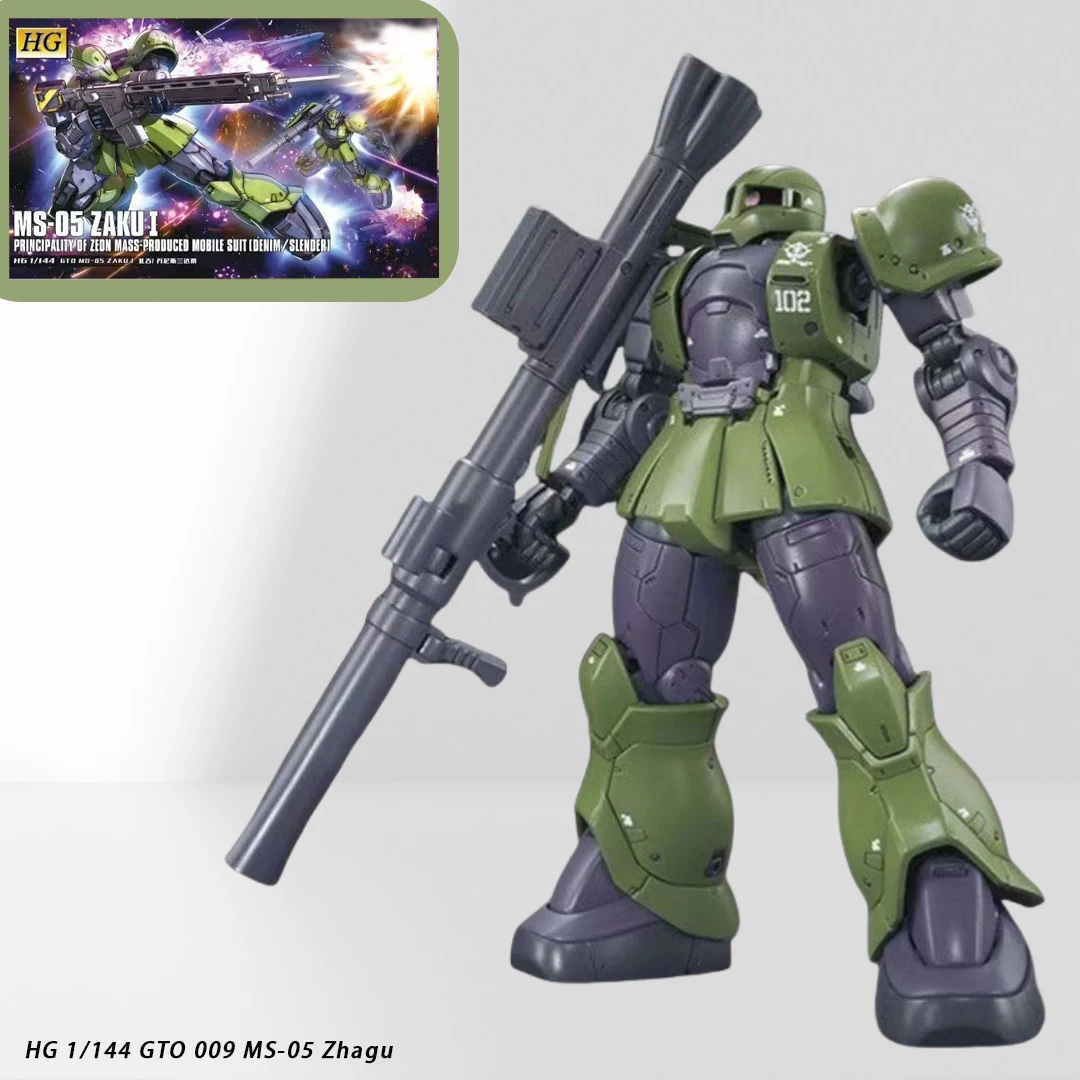Hermoso modelo de ensamblaje de máquina HG 1/144 GTO 009 MS-05 Zagu I Dennislander, colección de regalos de juguetes para niños