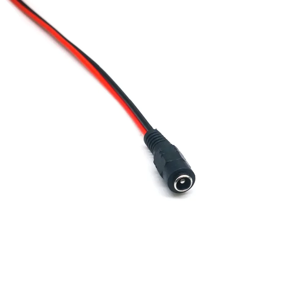 5.5x2.1mm cavo di alimentazione cc femmina spina 12V DC femmina adattatore cavo connettore per telecamera CCTV spina cc femmina 5.5*2.1