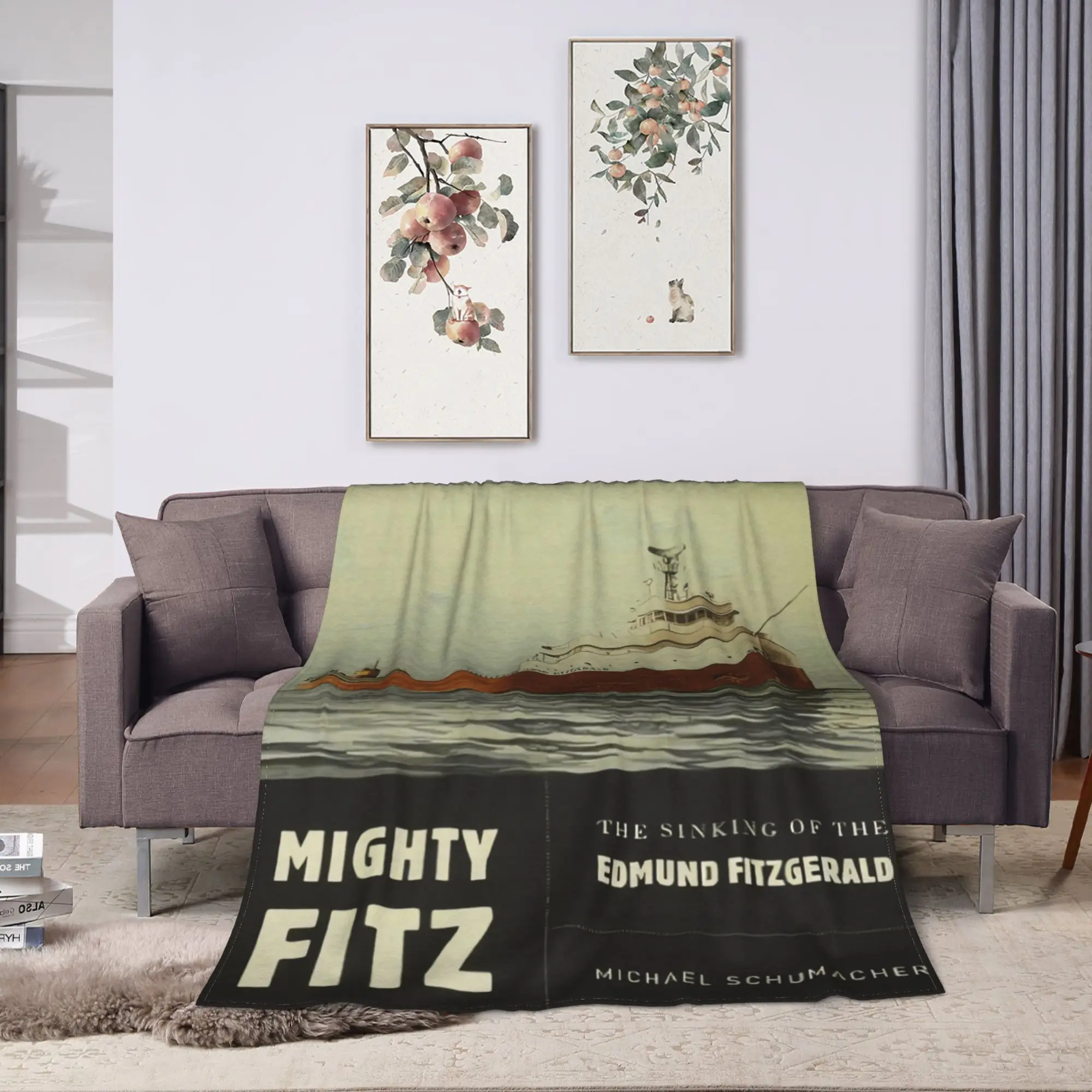 إدموند فيتزجيرالد بطانية السفينة العظيمة لينة موضة أفخم رمي بطانية للفتيات الفتيان الأريكة السرير الفانيلا المفرش غطاء السرير