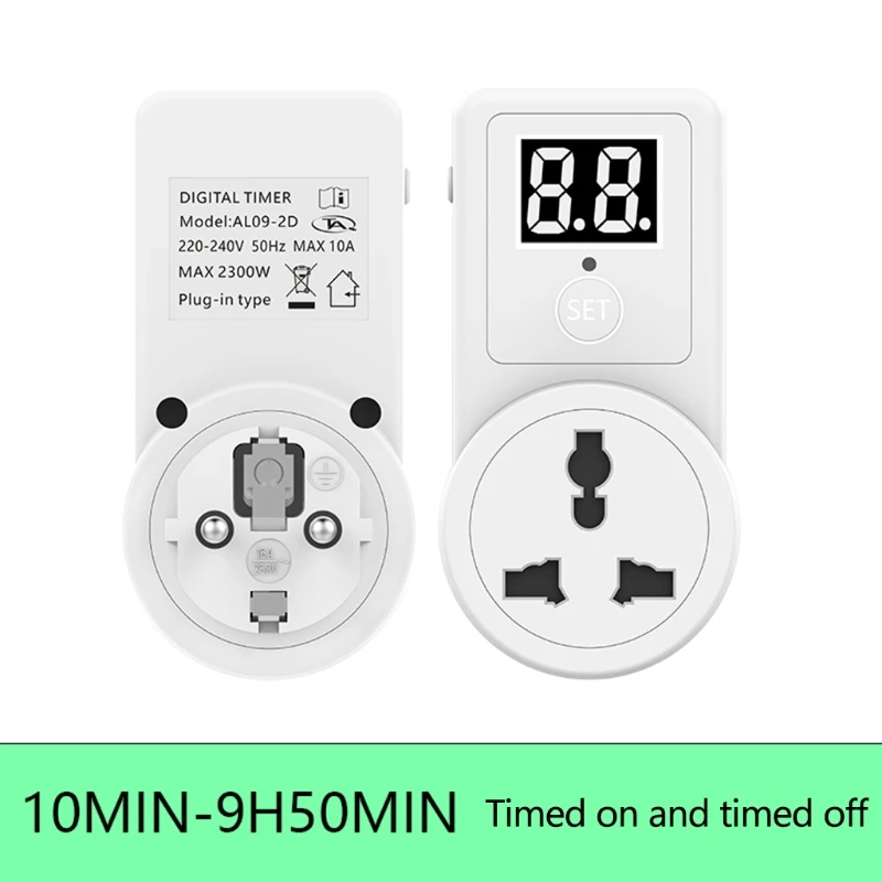 Countdown Switch Two Digit Display Countdown Timer Time Control Telephone Battery Electric Vehicle Charging 10A EU Socket