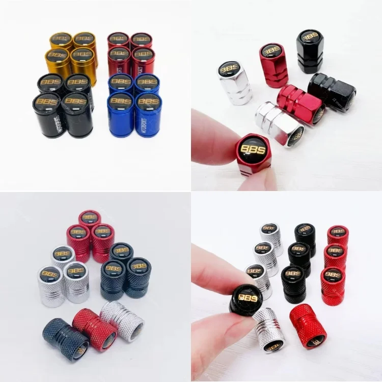 

4pcs "High-quality" modified BBS valve cap for automobile aluminum alloy wheel universal titanium burning valve cap.