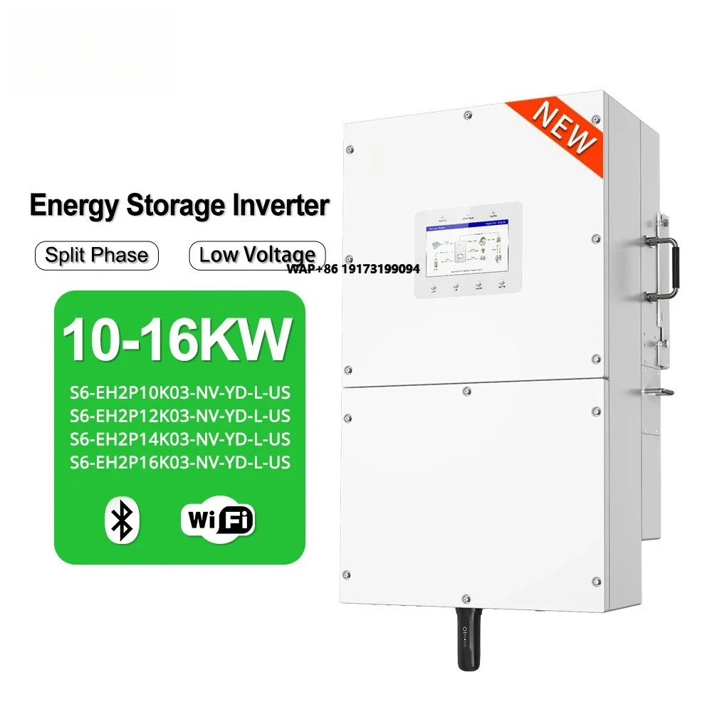 

Shipping Fast Solis Hybrid Solar Inverter S6-EH2P(9.6-16)K03-SV-YD-L-US 10kw 12kw 14kw 16kw Hybrid Off Grid Inverter