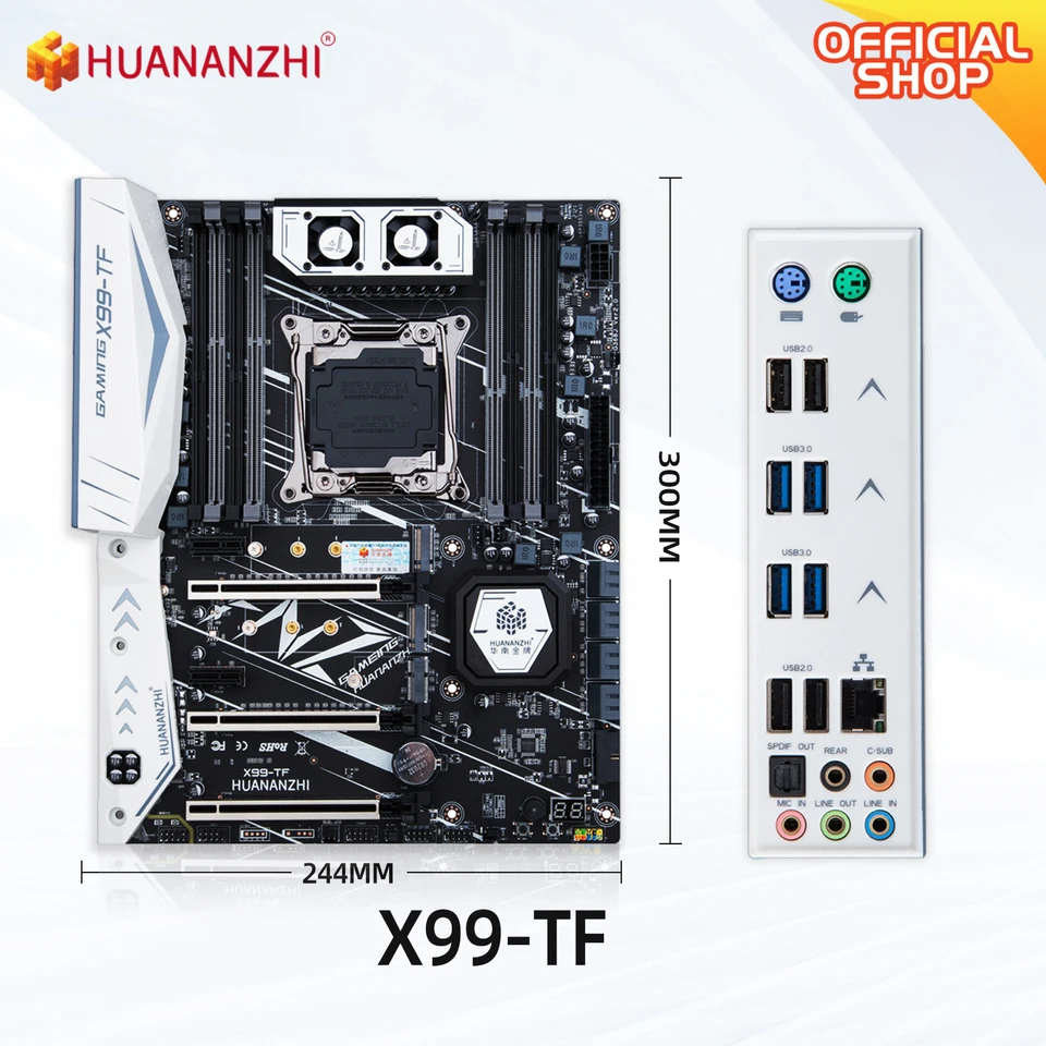 富庵（HUAN） HUANANZHI X99 TF LGA 2011-3 XEON X99 Motherboard support Intel E5