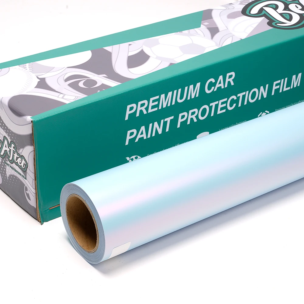 1.52*17m Wholesale Car Wrap Film Chameleon Blue to Pink High Quality Car Wrap Vinyl PET Satin Vivid Iridescent Blue