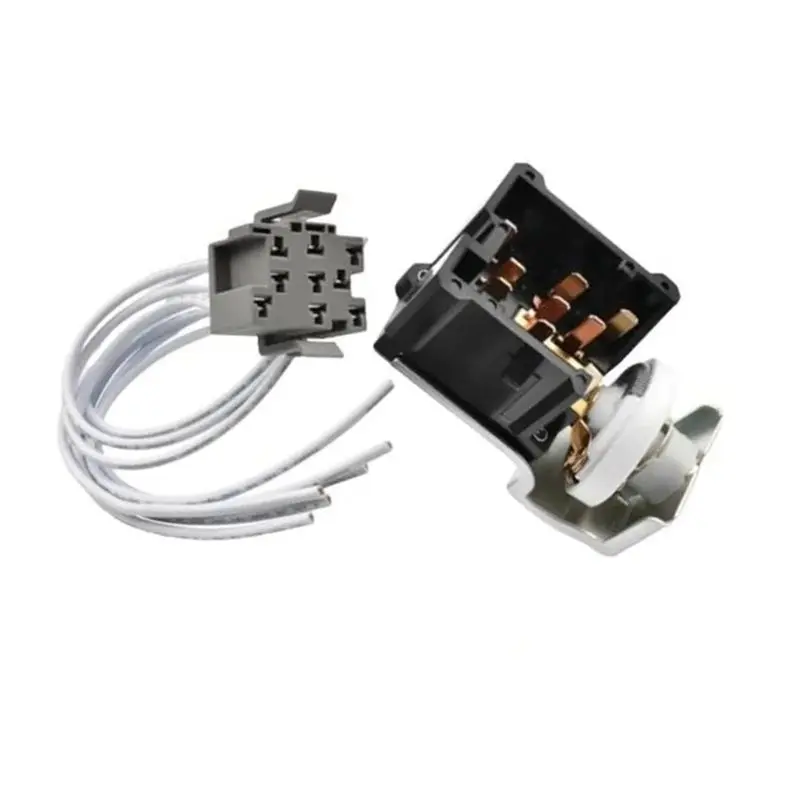 New-For Ford Bronco F150 F250 F350 E7TZ-11654A E7TZ-11654D Compatible 9 Terminal Headlight Switch W/Harness Bundle