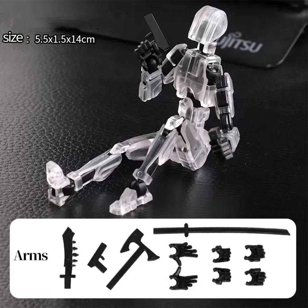 DIY Multi-Jointed Movable Shapeshift หุ่นยนต์ 3D พิมพ์ Mannequin Dummy 13 ตัวเลขการกระทําเด็กตกแต่งบ้านตุ๊กตาของขวัญ