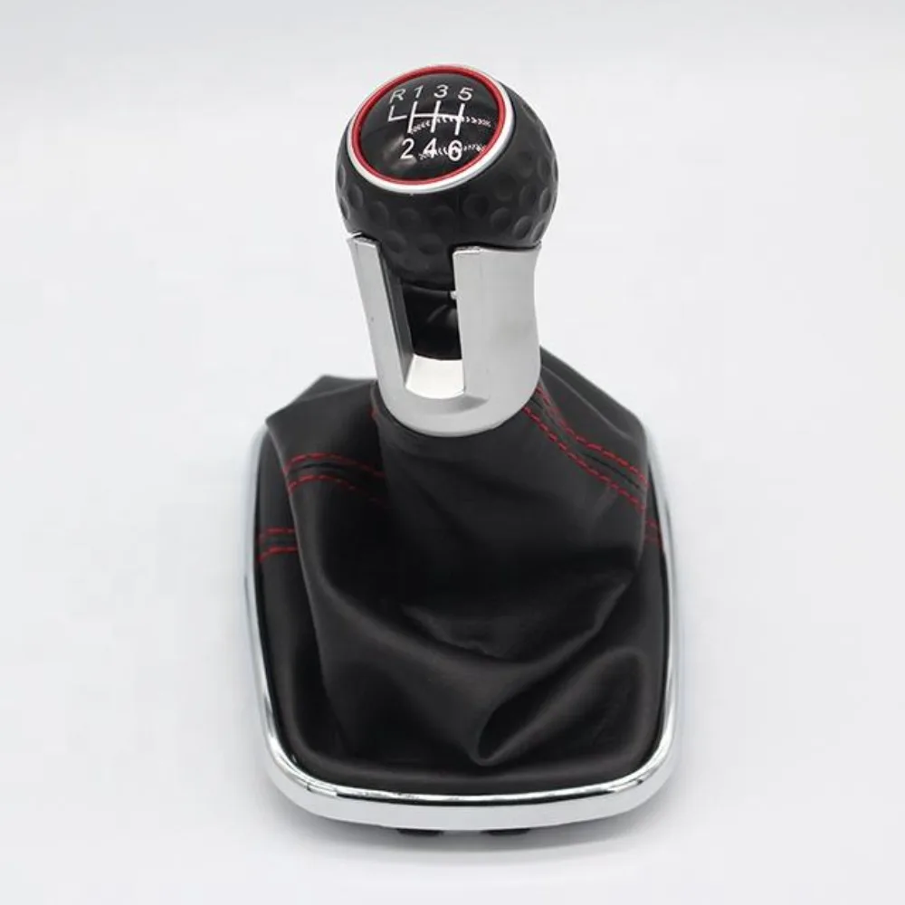 New Car 5/6 Speed 12mm Gear Shift Knob Lever Shifter Gaiter Boot for Volkswagen VW Golf Bora Jetta GTi MK4 Interior Accessories