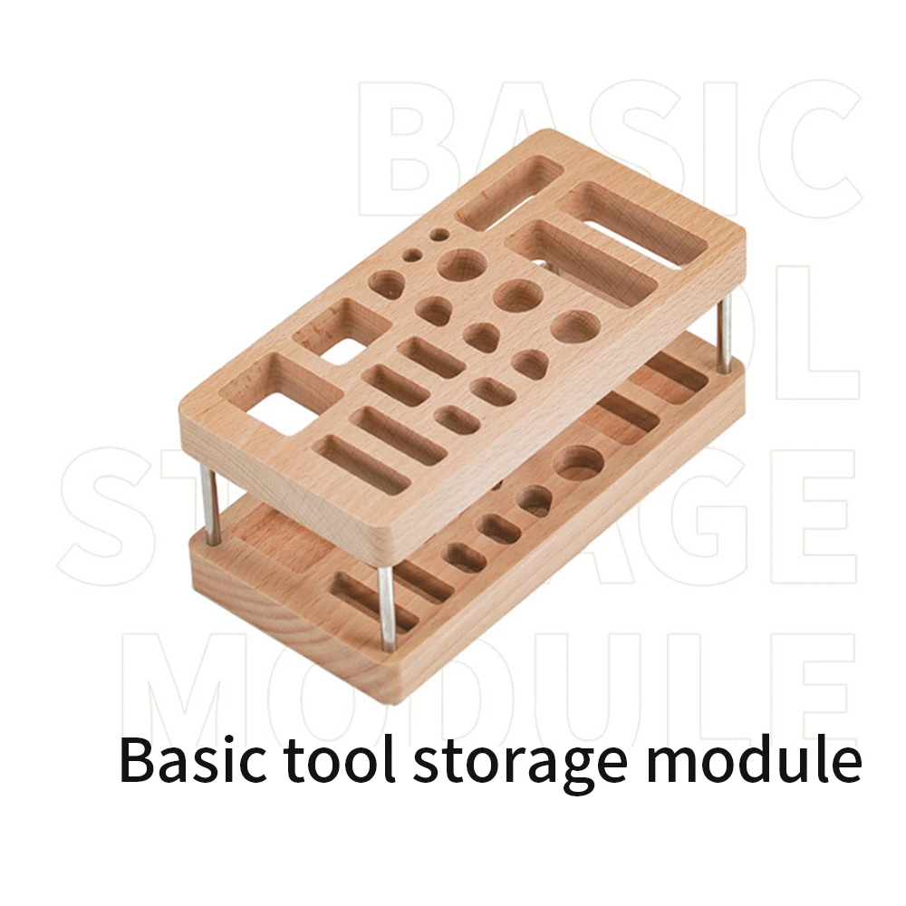 Kit modello in legno Organizzatore di attrezzi Rack Modellismo Scatola portaoggetti per attrezzi Hobby Porta attrezzi fai da te Strumenti artigianali Supporto per rack per assemblaggio ﻿