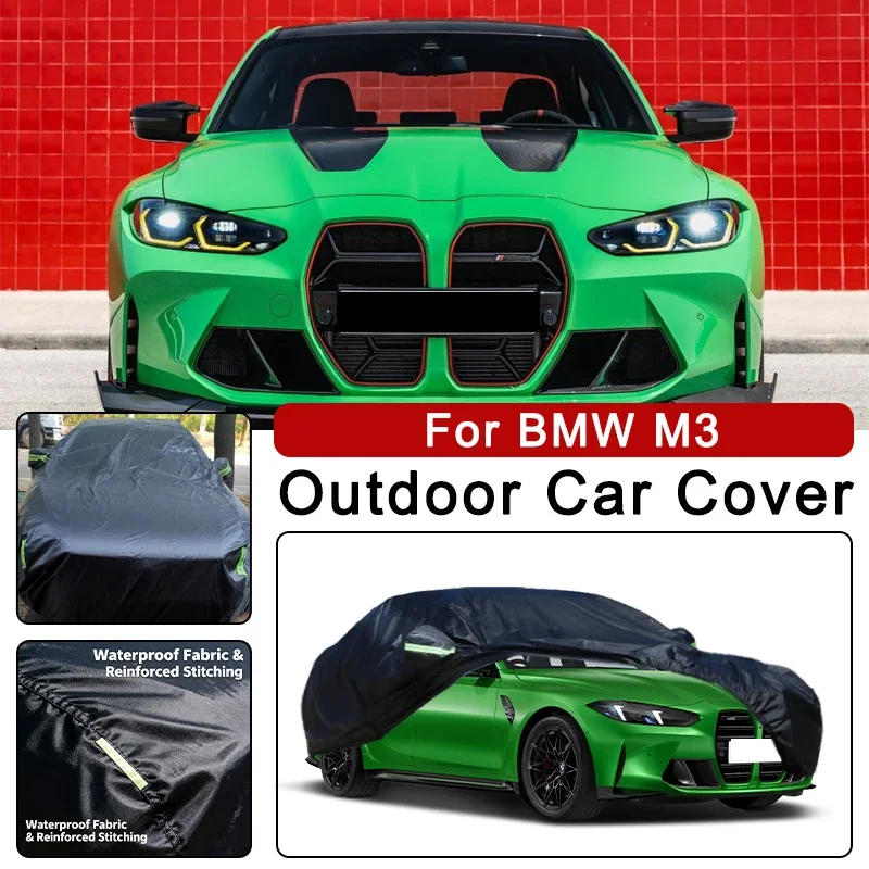 

Outdoor Car Cover Waterproof Dustproof UV Sun Protection, Full Car Protector Exterior Parts For BMW M3 E46 E90 E92 F80 G80 G81