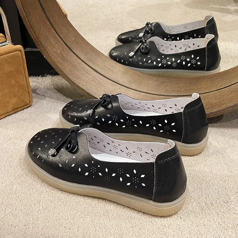 Schuhe weibliche Schuhe Frauen Mokassins weiche runde Zehen Kleid Krankens ch wester Sommer neue Skandale flache Krankens ch wester Schuhe Frauen Mokassins weiblich