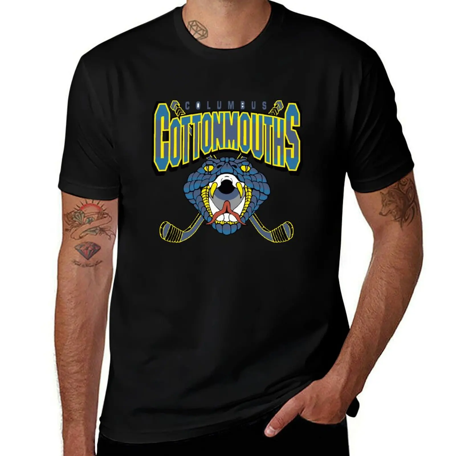 

pack shirt dark Columbus Cottonmouths t shirts humor cotton shirts graphic man t T-Shirt t funny
