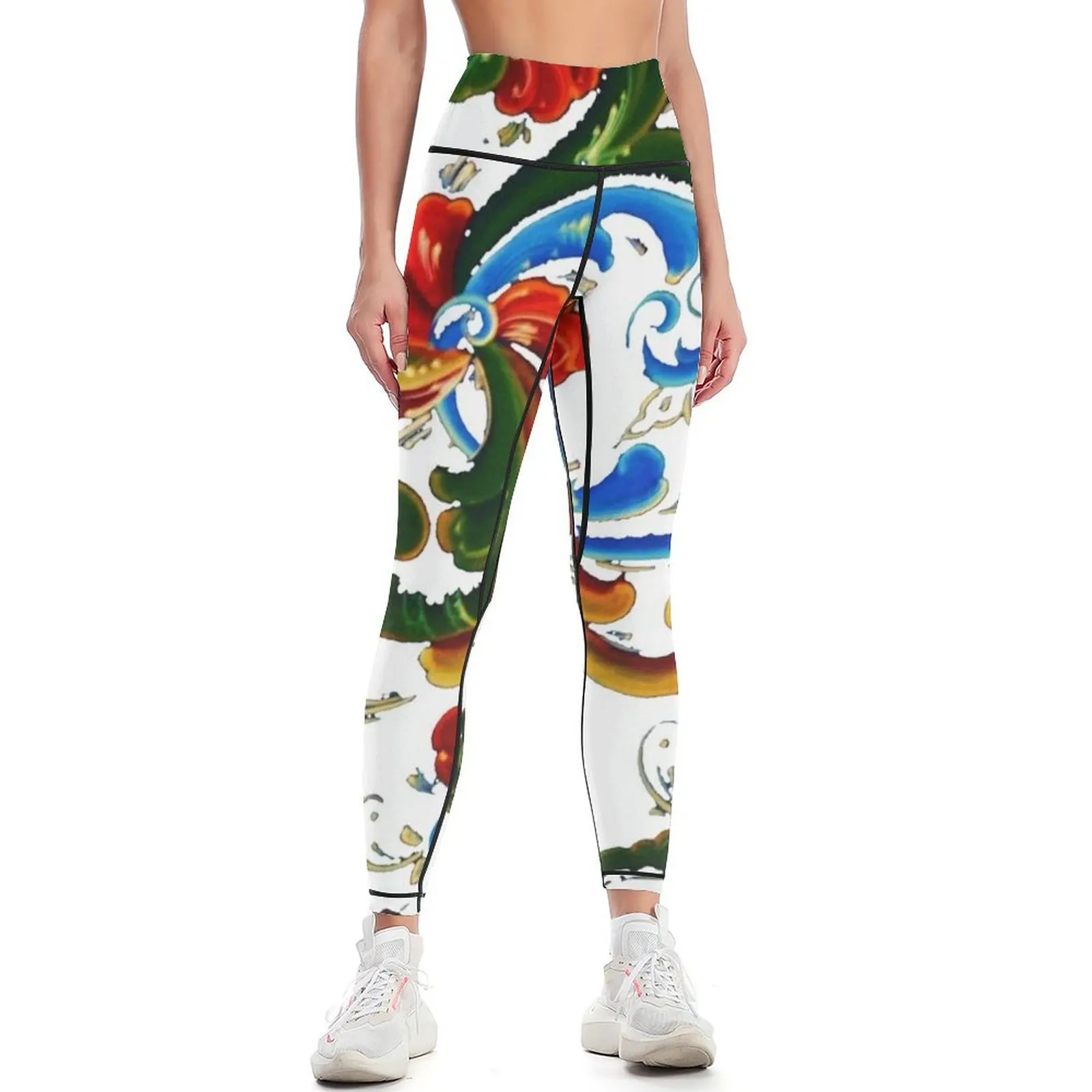 Rosemaling mystic wind #11 Leggings Legging sexy woman Women sportwear Womens Leggings